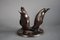Table Basse Pingouin Sculpturale en Bronze par Joseph Guiseppe Daste, 1920s 2