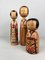 Vintage Kokeshi Kijiyama Figuren, 1960er, 3er Set 2