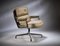 Time Life Lobby Desk Chair in Latte Leather by Eames for Herman Miller, 1980s 2