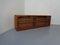 Danish Wall Sideboard with Glass Sliding Doors from Dyrlund, 1980s 2