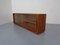 Danish Wall Sideboard with Glass Sliding Doors from Dyrlund, 1980s 3