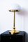 Solid Brass Table Lamp in Art Nouveau Style, Image 1