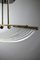 Suspension Lamp in Curved Glass Bars by Antonio Da Piedade, 1970s 9