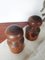 Vintage Alpine Bottles or Vases in Turned Ash Wood, 1960s, Set of 2 14