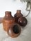 Vintage Alpine Bottles or Vases in Turned Ash Wood, 1960s, Set of 2 11