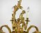 Lámpara de araña de bronce con figura de querubín para 8 puntos de luz, Francia, años 50, Imagen 5