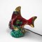 Keramik Fisch Tischlampe von Vallauris, 1950er 3