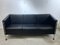 Italian Felix Sofa in Black Leather by Burghard Vogtherr for Arflex, 1980s, Image 1