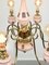 Large Mid-Century Chandelier in Brass and Glass 11