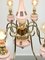 Large Mid-Century Chandelier in Brass and Glass, Image 11