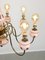 Large Mid-Century Chandelier in Brass and Glass, Image 10