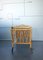 Mid-Century Italian Serving Bar Cart in Rattan and Bamboo, 1960s 10