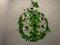 Vintage Green Murano Flower Light Pendant , 1960s 4