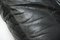 Sofá Marsala vintage de retales de cuero negro de Michel Ducaroy para Ligne Roset, Imagen 14