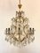 Gilt Iron & Glass Chandelier, 1960s 1