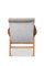 Mid-Century Danish Modern Beech Open Frame Easy Armchair with Taupe Velvet Upholstery, 1960s 4