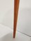 French Tripode Floor Lamp in Varnished Wood and Brass, 1950 9