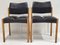 Chairs in Beech and Imitation Leather by Pierre Guariche, 1970, Set of 2 8