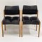 Chairs in Beech and Imitation Leather by Pierre Guariche, 1970, Set of 2 10