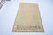 Vintage Camel Brown Faded Wool Rug 1