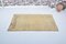 Vintage Camel Brown Faded Wool Rug 2