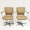 Pivoting Armchairs in Leather and Aluminum, 1970, Set of 2, Image 9