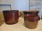 Clay Pots by F.N.K., Bochnia, 1920s, Set of 3 2