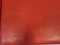 Sedia Canape vintage in skai rosso e acciaio, anni '60, set di 3, Immagine 8