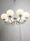 Vintage Italian Chandelier in Chrome and Opaline, 1970s 14
