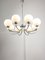 Vintage Italian Chandelier in Chrome and Opaline, 1970s 4