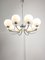 Vintage Italian Chandelier in Chrome and Opaline, 1970s, Image 4