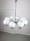 Vintage Italian Chandelier in Chrome and Opaline, 1970s, Image 15