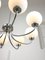 Vintage Italian Chandelier in Chrome and Opaline, 1970s 9