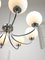 Vintage Italian Chandelier in Chrome and Opaline, 1970s, Image 9