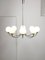 Vintage Chandelier in Chrome and Opaline, 1970s 7