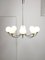 Vintage Chandelier in Chrome and Opaline, 1970s, Image 7