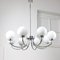 Vintage Chandelier in Chrome and Opaline, 1970s 1