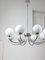 Vintage Chandelier in Chrome and Opaline, 1970s, Image 11