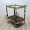 Wood & Brass Serving Trolley, 1970s, Immagine 6