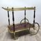 Wood & Brass Serving Trolley, 1970s, Immagine 13