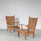 Fauteuils Bas Van Pelt pour Myhome, Pays-Bas, 1950s, Set de 2 3