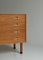 Danish Modern Oak & Rosewood Cabinet attributed to Hans J. Wegner, 1960s 3