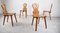 Vintage Oak Brutalist Chairs, 1960s, Set of 4, Image 11