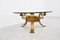 Tavolino da caffè brutalista in metallo dorato, anni '60, Immagine 6