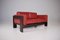 Red Leather Bastiano Sofa from Knoll & Scarpa, 2000s 3