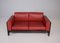 Rotes Bastiano Ledersofa von Knoll & Scarpa, 2000er 10