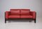 Rotes Bastiano Ledersofa von Knoll & Scarpa, 2000er 1