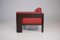 Red Leather Bastiano Sofa from Knoll & Scarpa, 2000s, Image 2