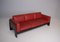 Red Leather Bastiano Sofa from Knoll & Scarpa, 2000s 2