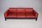 Red Leather Bastiano Sofa from Knoll & Scarpa, 2000s 7